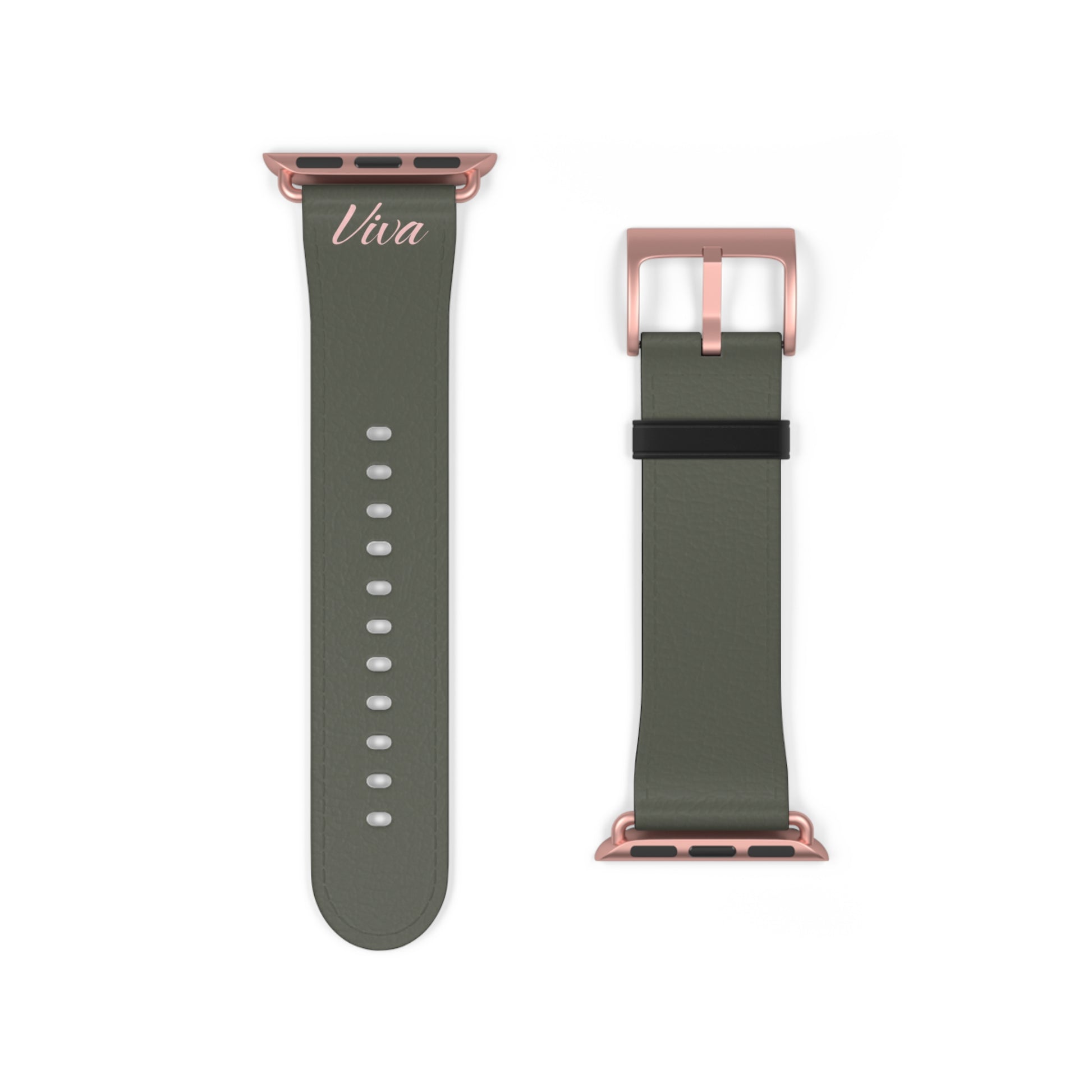 Vintage Green Faux Leather Apple Watch Band - Viva Phone Boutique 