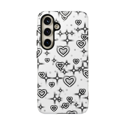 Sketch Hearts Phone Case