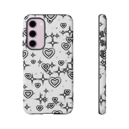 Sketch Hearts Phone Case - Viva Phone Boutique 