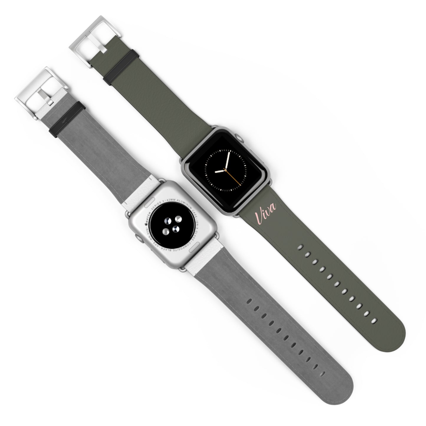Vintage Green Faux Leather Apple Watch Band - Viva Phone Boutique 