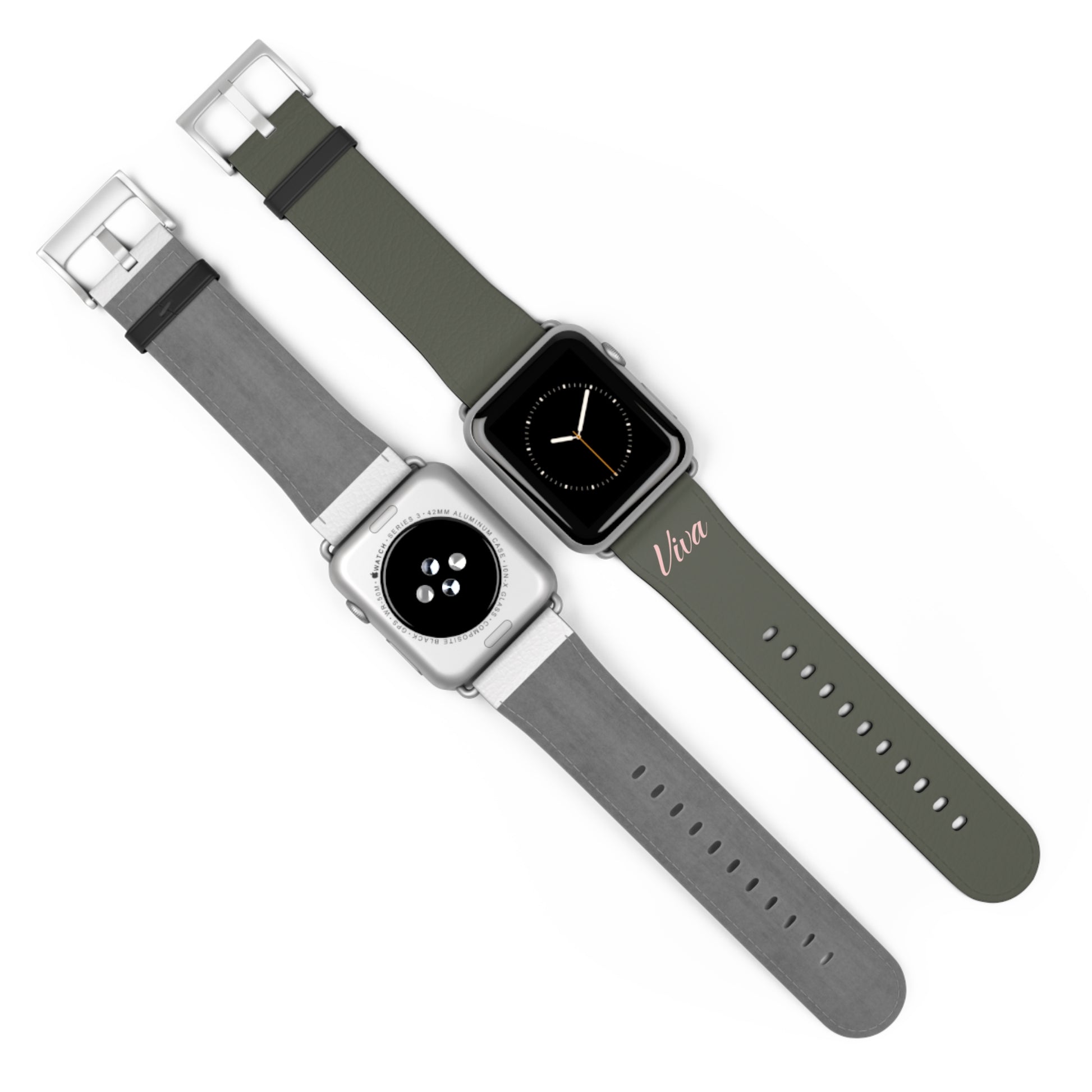Vintage Green Faux Leather Apple Watch Band - Viva Phone Boutique 