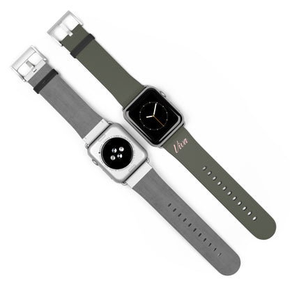 Vintage Green Faux Leather Apple Watch Band - Viva Phone Boutique 