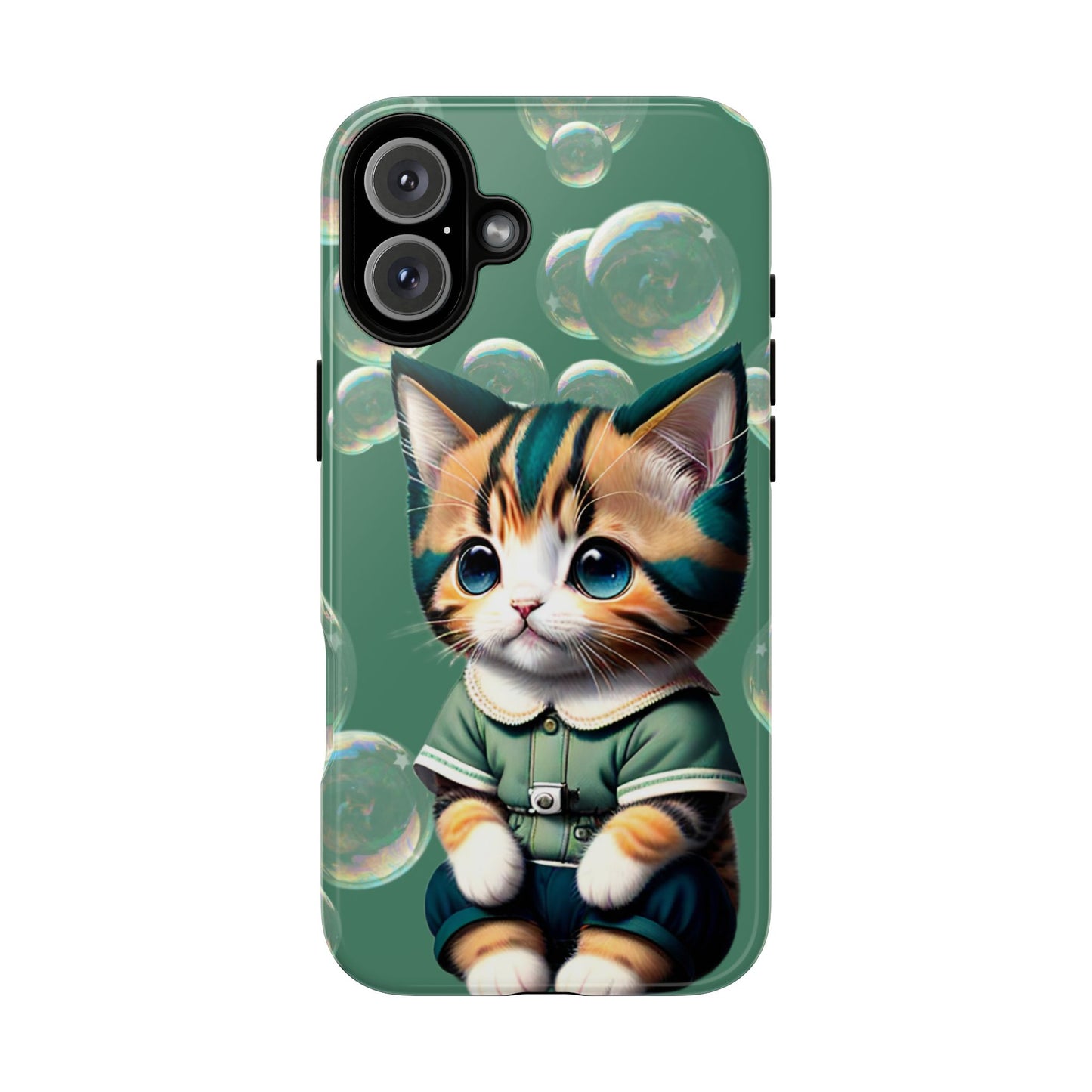 Cute Green Kitten Phone Case