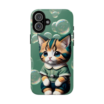 Cute Green Kitten Phone Case