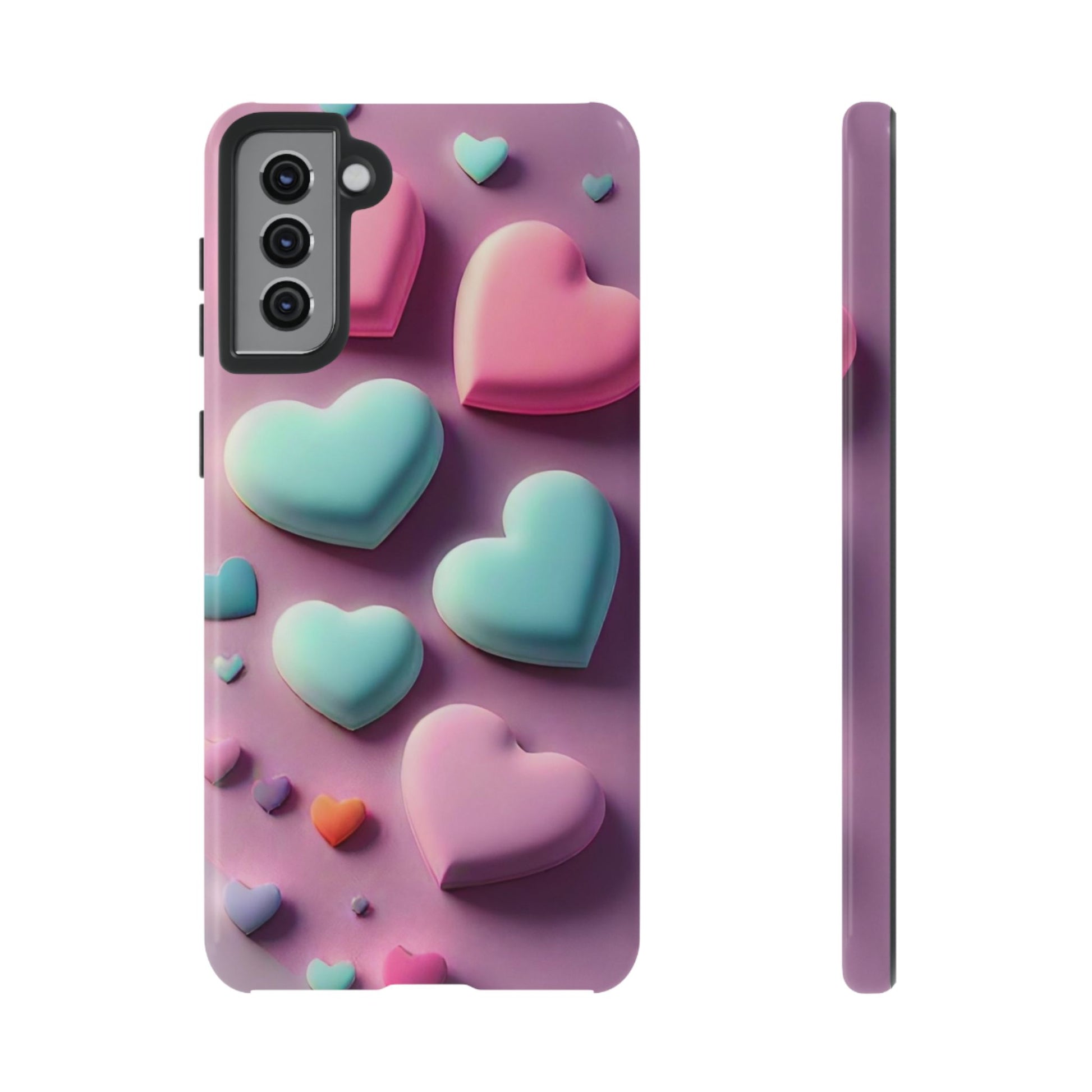 3D Hearts Phone Case - Viva Phone Boutique 