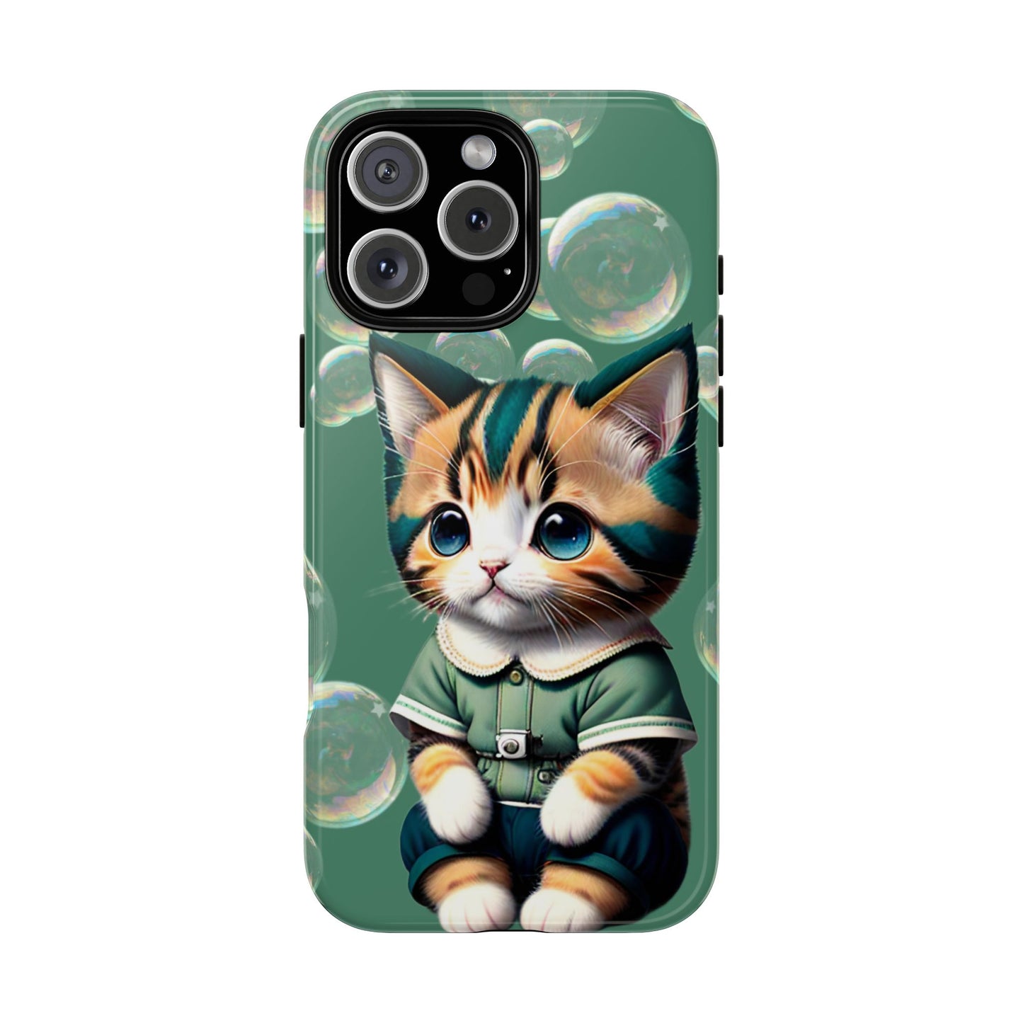 Cute Green Kitten Phone Case