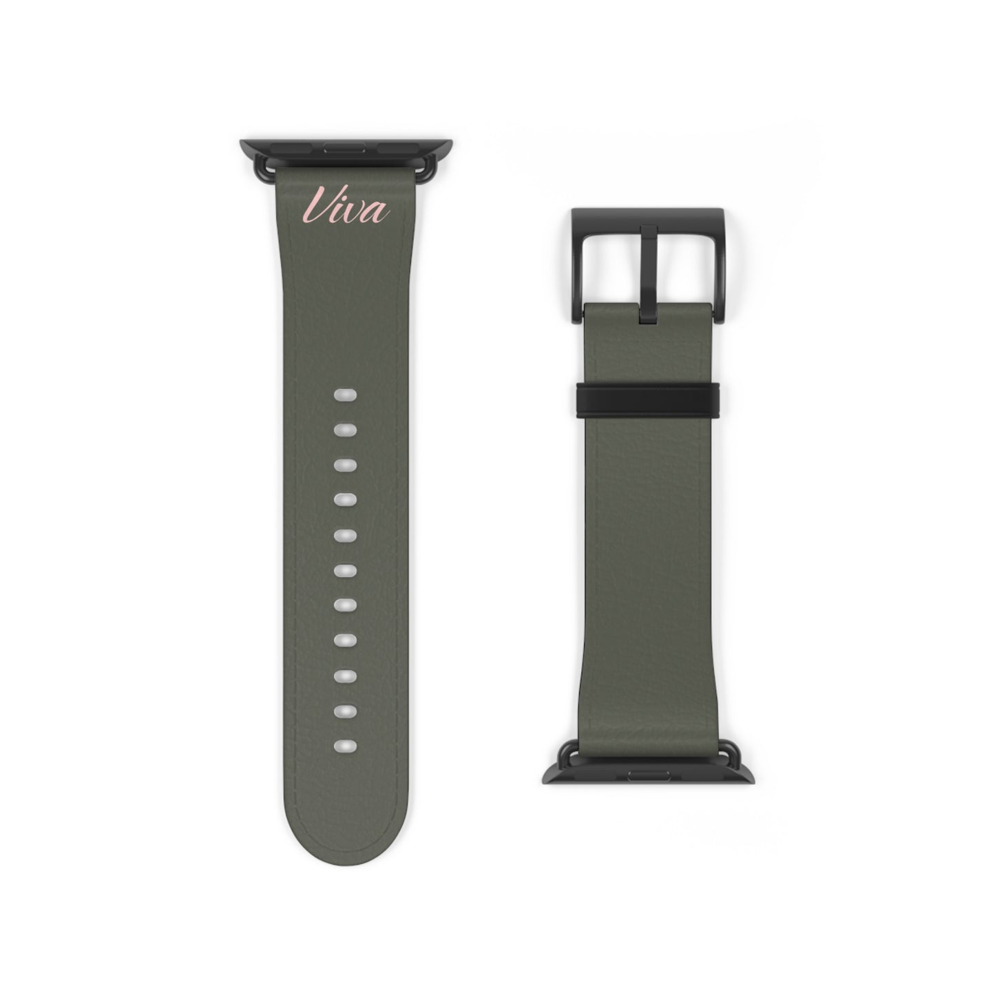 Vintage Green Faux Leather Apple Watch Band - Viva Phone Boutique 