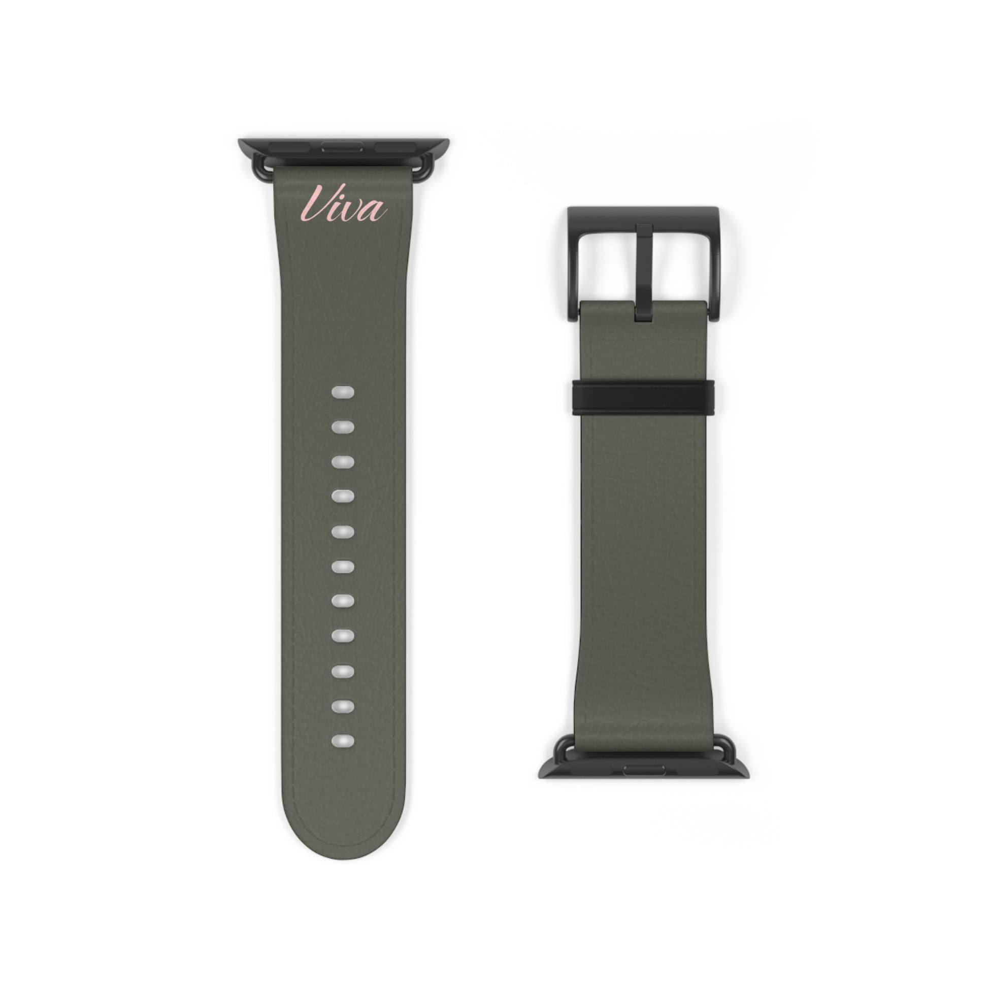 Vintage Green Faux Leather Apple Watch Band - Viva Phone Boutique 
