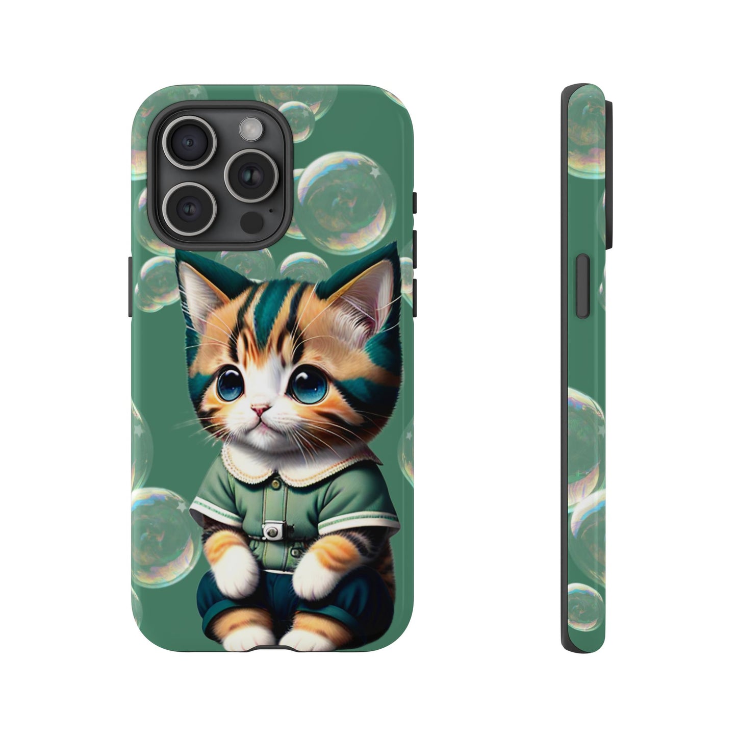 Cute Green Kitten Phone Case