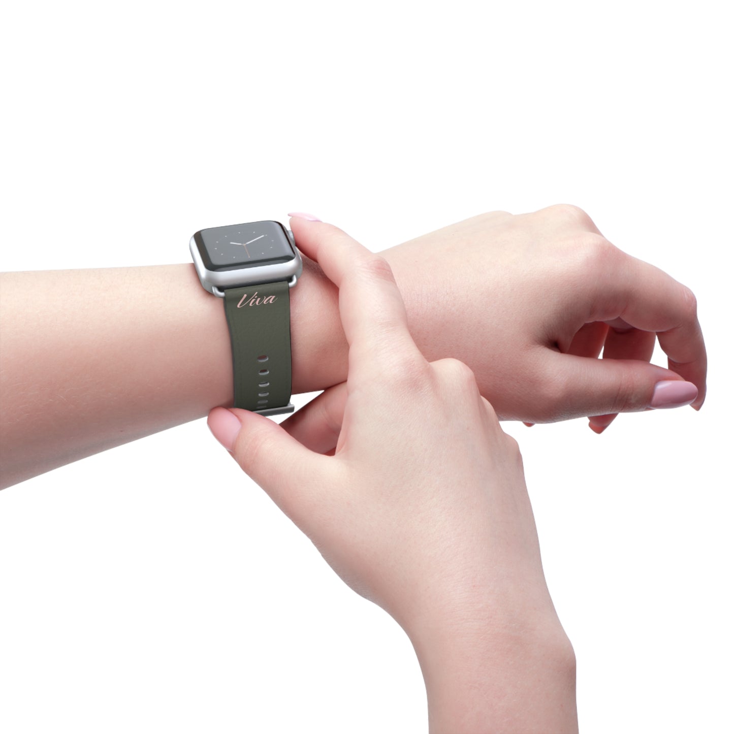 Vintage Green Faux Leather Apple Watch Band - Viva Phone Boutique 