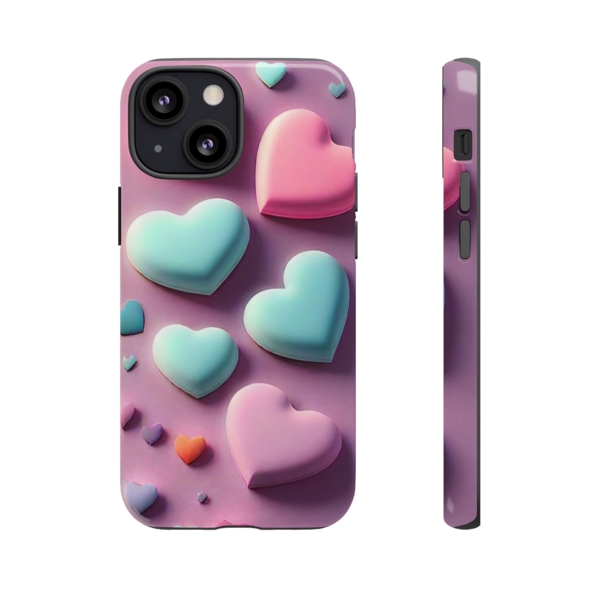 3D Hearts Phone Case - Viva Phone Boutique 