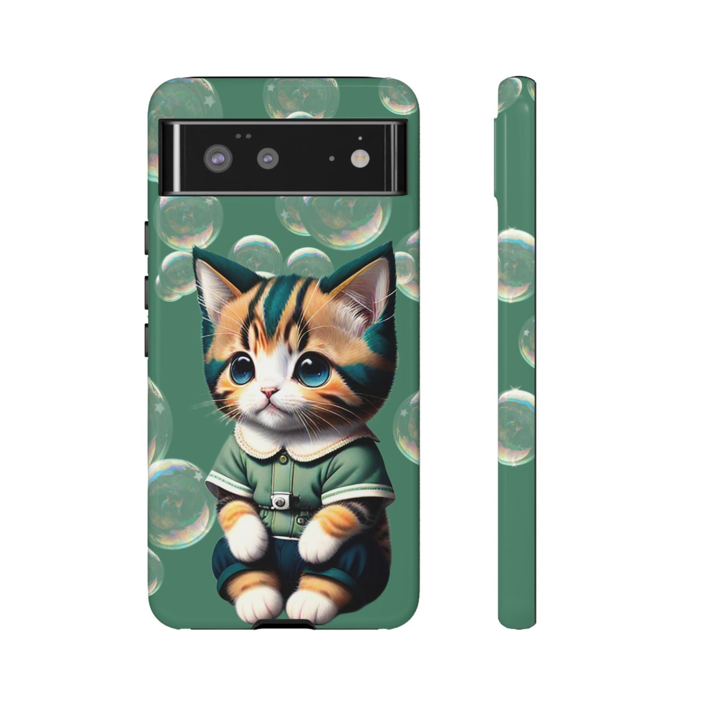Cute Green Kitten Phone Case - Viva Phone Boutique 