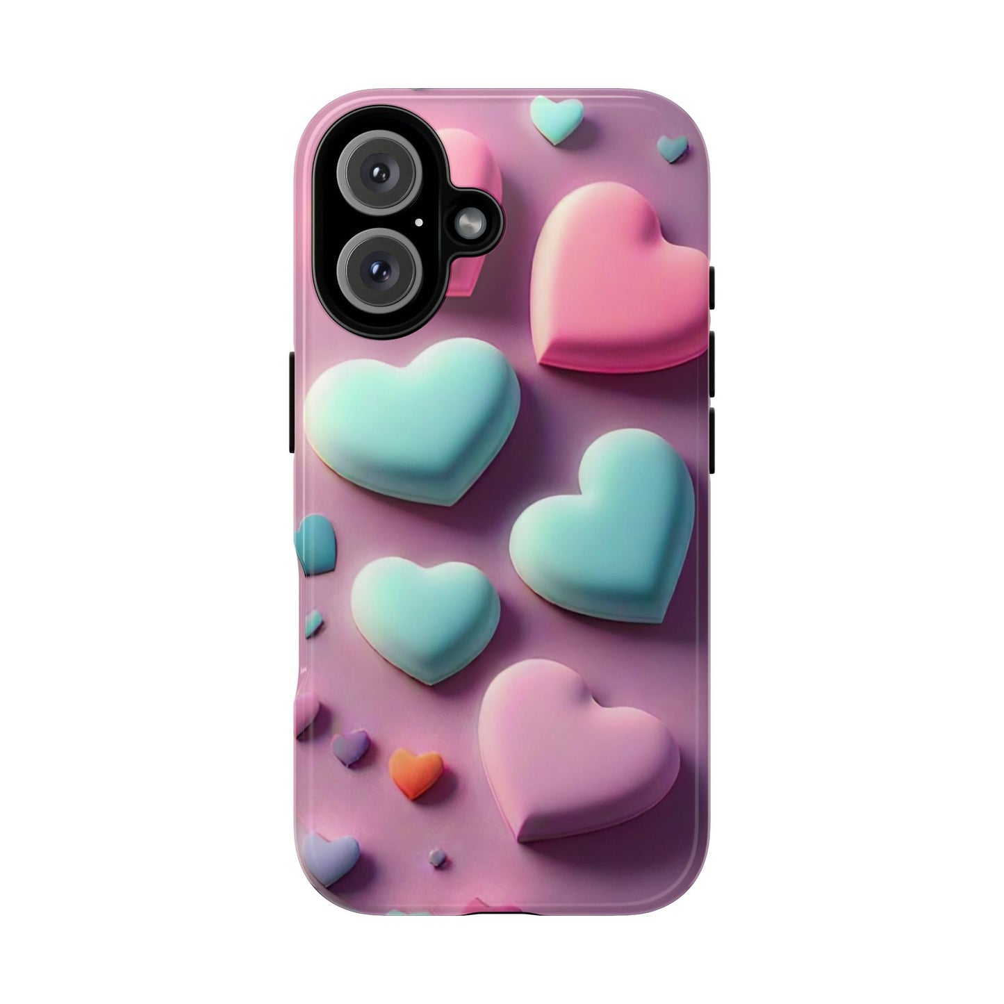 3D Hearts Phone Case