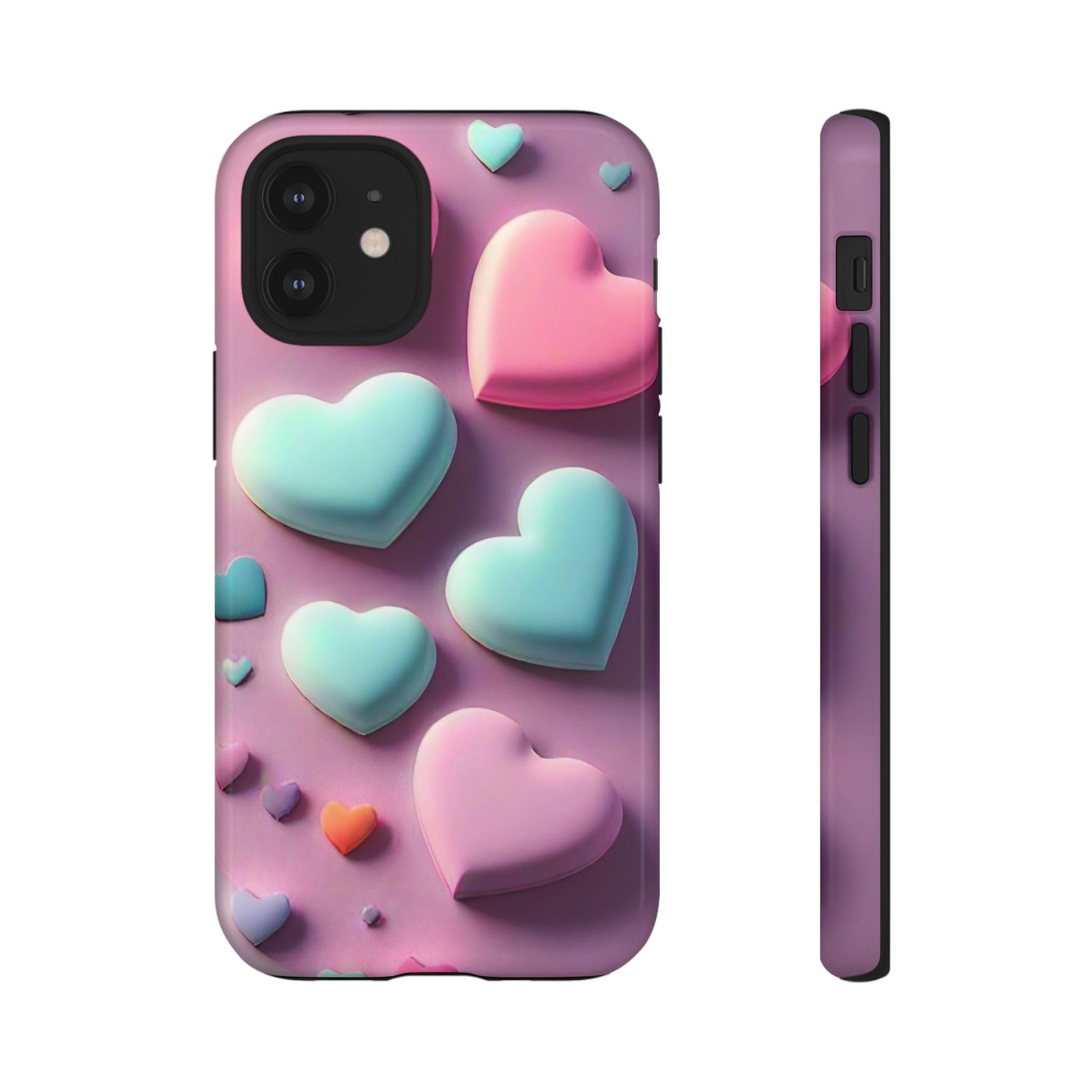 3D Hearts Phone Case - Viva Phone Boutique 