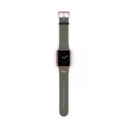 Vintage Green Faux Leather Apple Watch Band - Viva Phone Boutique 