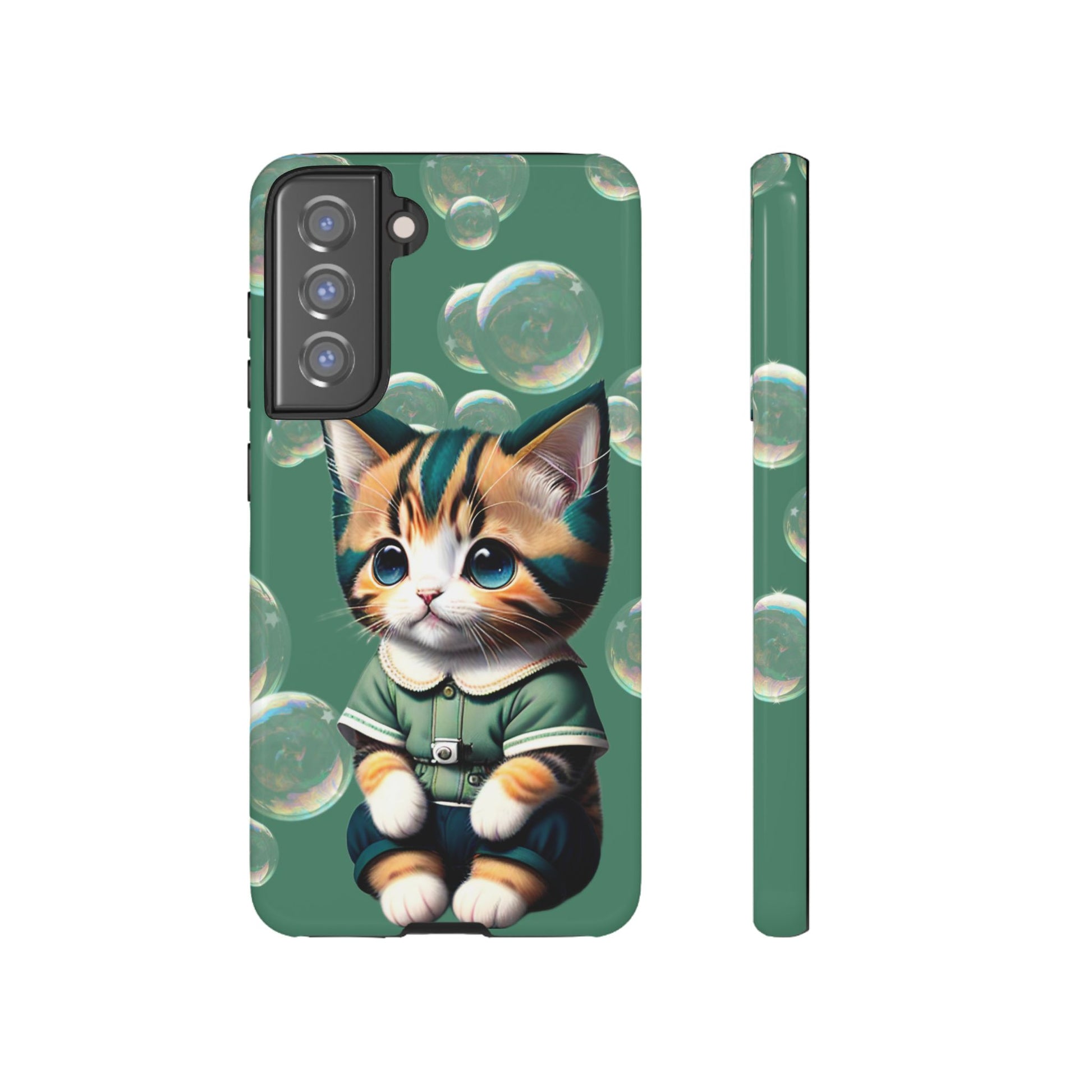 Cute Green Kitten Phone Case - Viva Phone Boutique 