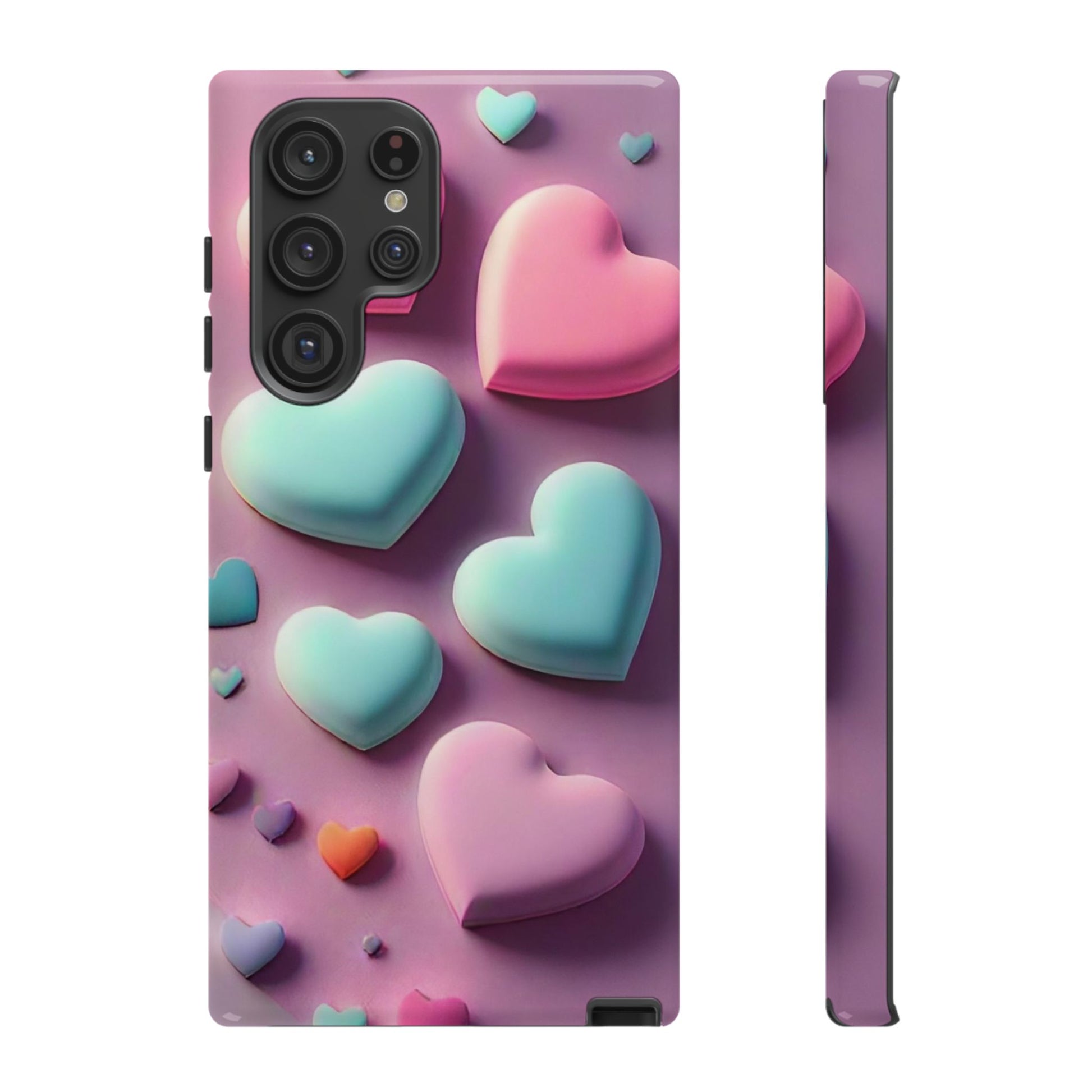 3D Hearts Phone Case - Viva Phone Boutique 