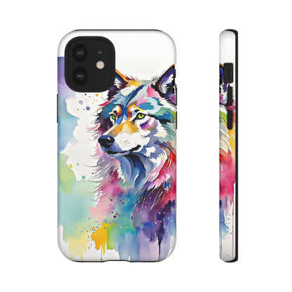 Watercolor Wolf Phone Case - Viva Phone Boutique 