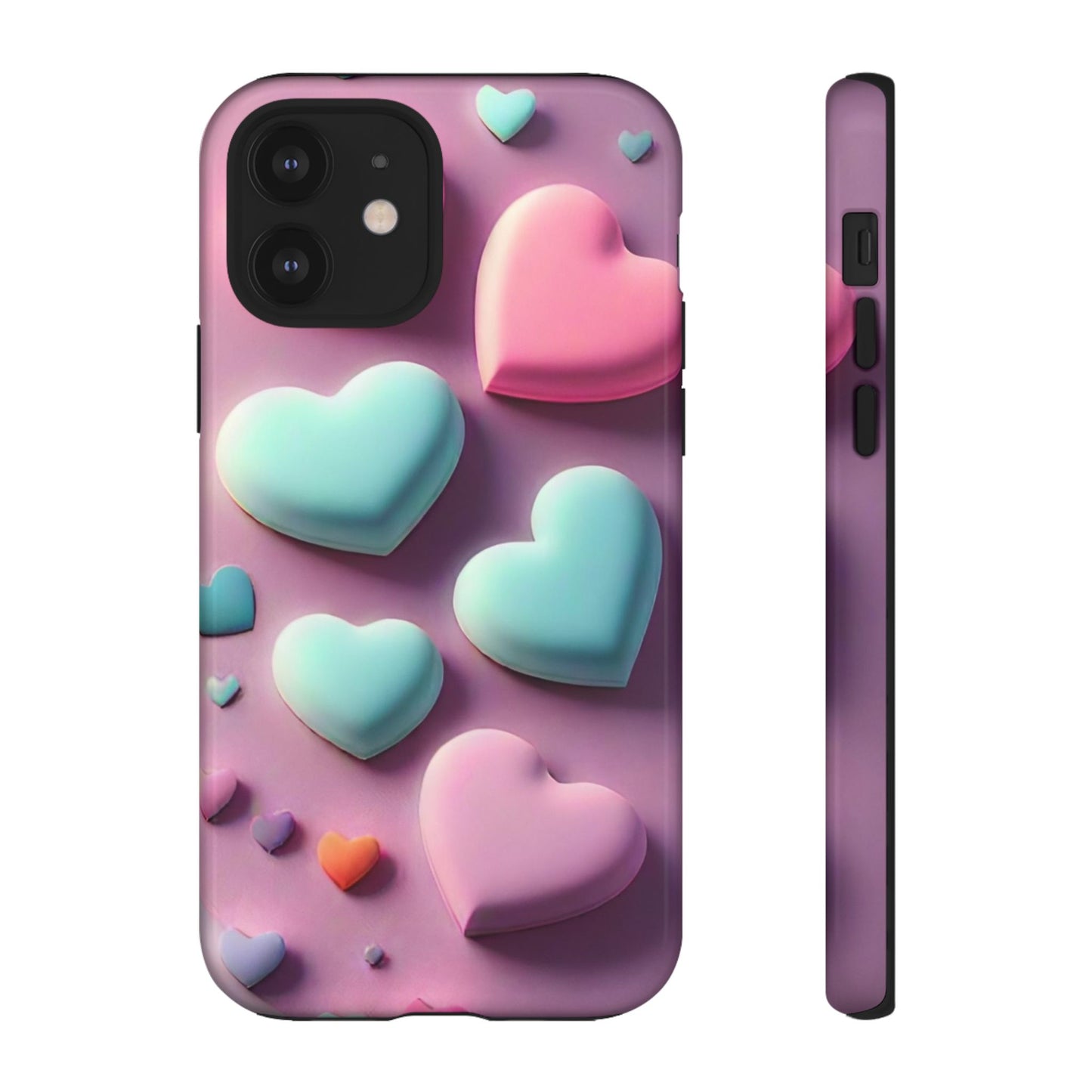 3D Hearts Phone Case - Viva Phone Boutique 