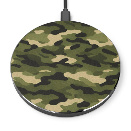 Camouflage Wireless Charger - Fast Charging Pad for Outdoors Enthusiasts - Viva Phone Boutique 