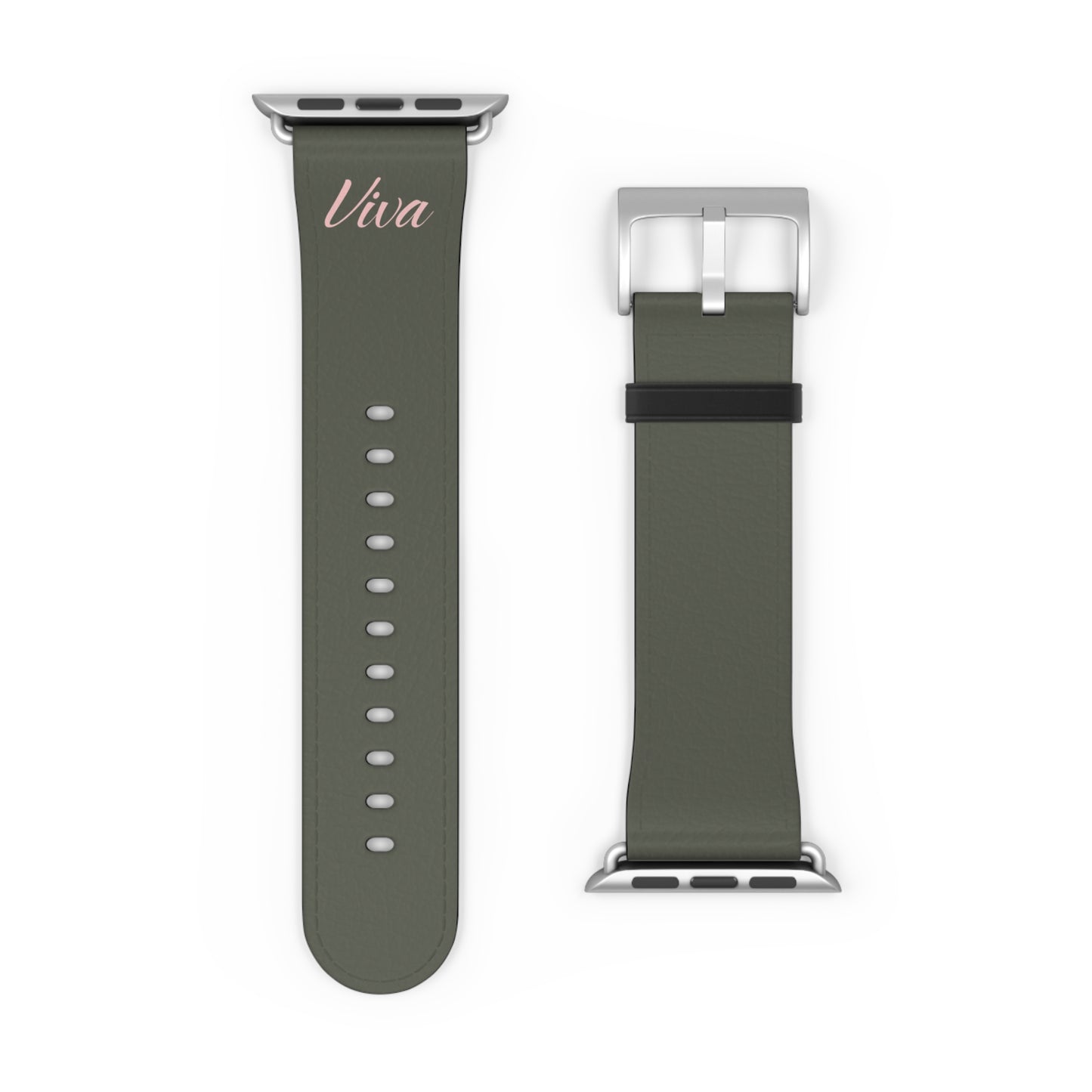Vintage Green Faux Leather Apple Watch Band - Viva Phone Boutique 