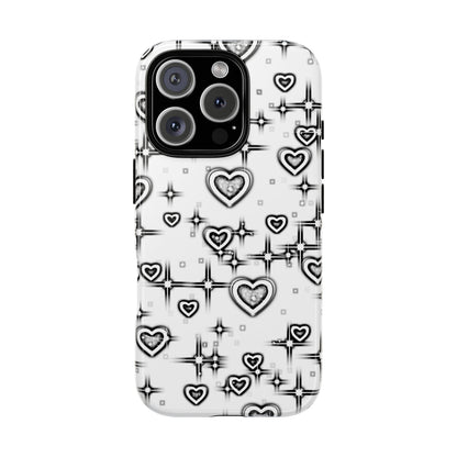 Sketch Hearts Phone Case