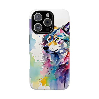 Watercolor Wolf Phone Case