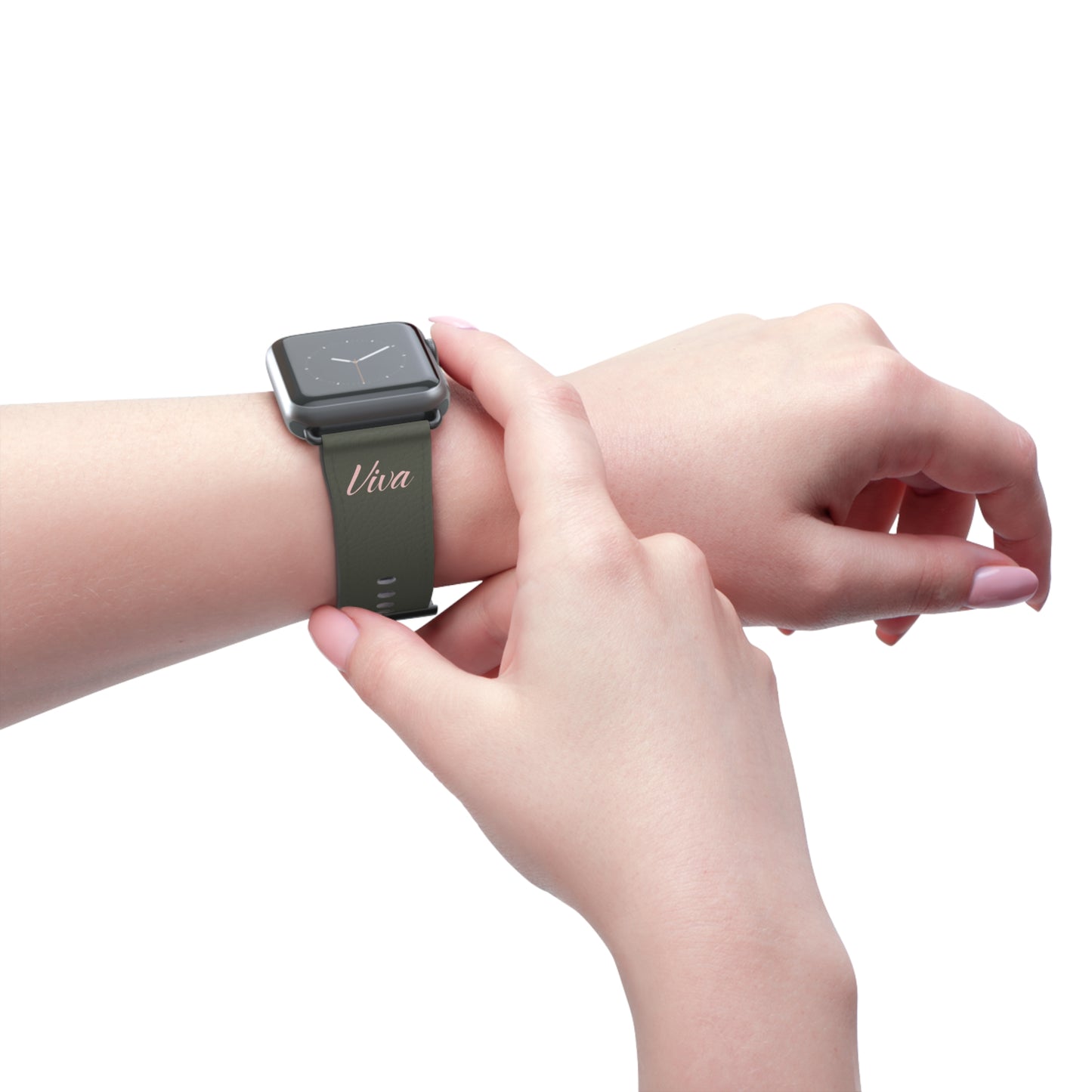 Vintage Green Faux Leather Apple Watch Band - Viva Phone Boutique 