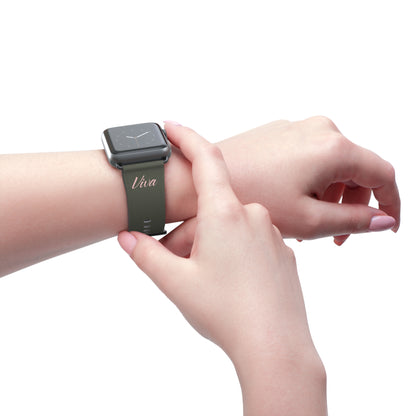 Vintage Green Faux Leather Apple Watch Band - Viva Phone Boutique 