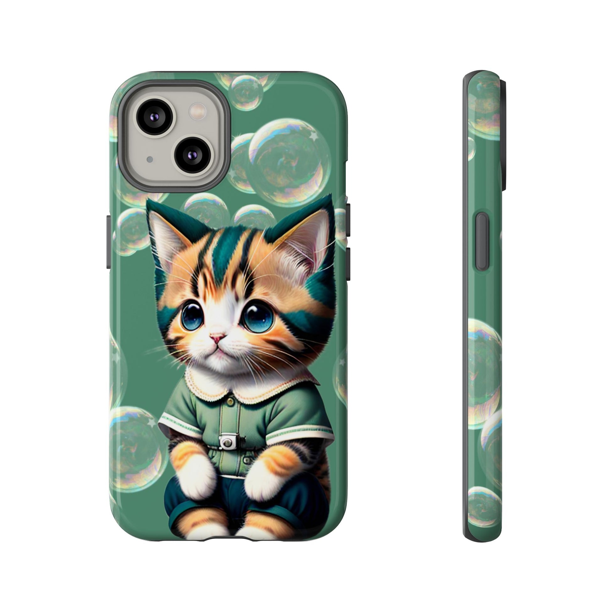 Cute Green Kitten Phone Case - Viva Phone Boutique 