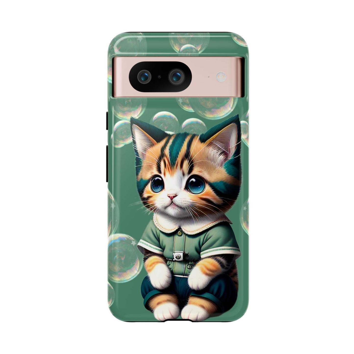 Cute Green Kitten Phone Case