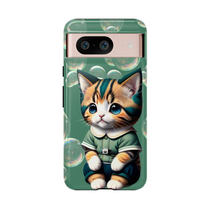 Cute Green Kitten Phone Case