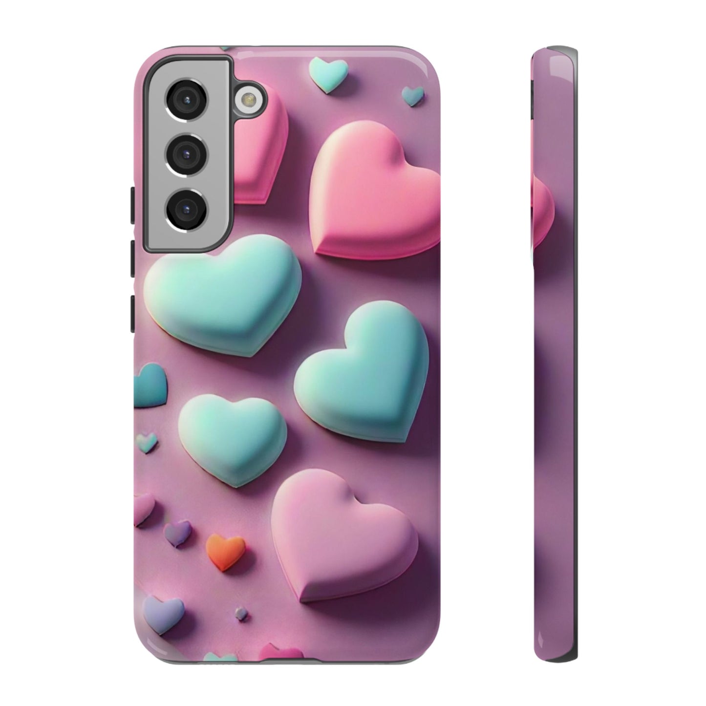 3D Hearts Phone Case - Viva Phone Boutique 
