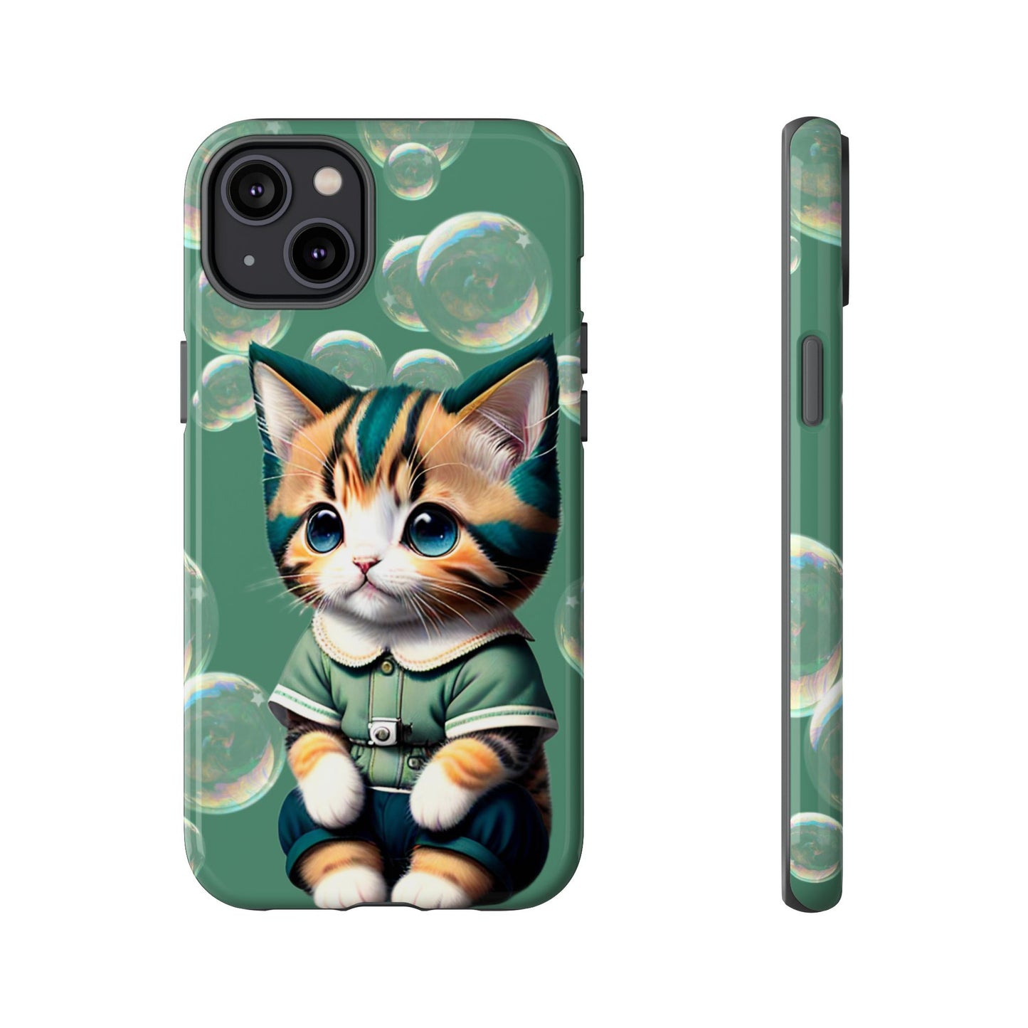Cute Green Kitten Phone Case - Viva Phone Boutique 