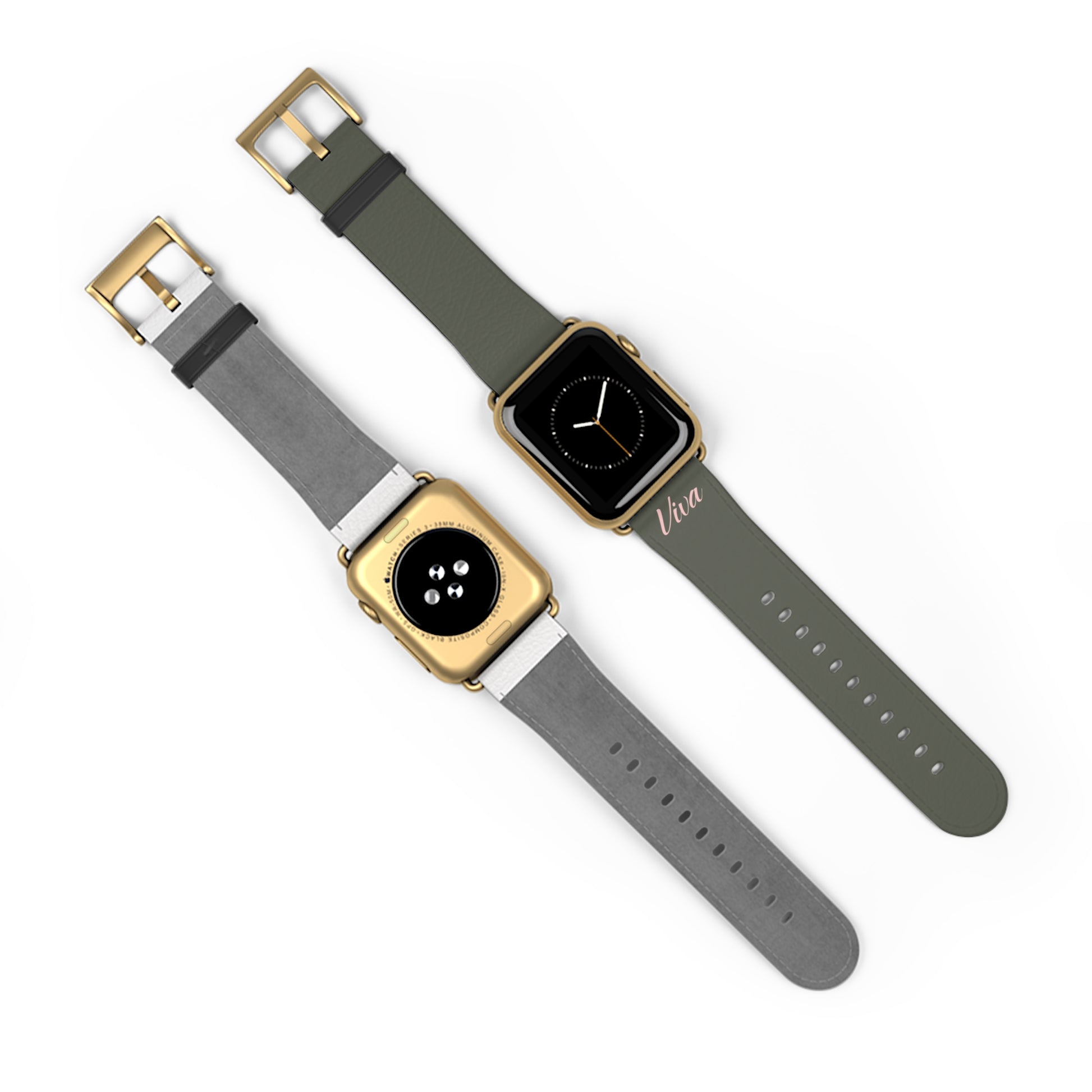 Vintage Green Faux Leather Apple Watch Band - Viva Phone Boutique 