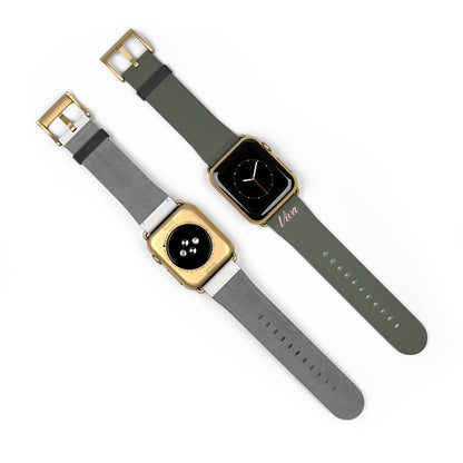 Vintage Green Faux Leather Apple Watch Band - Viva Phone Boutique 