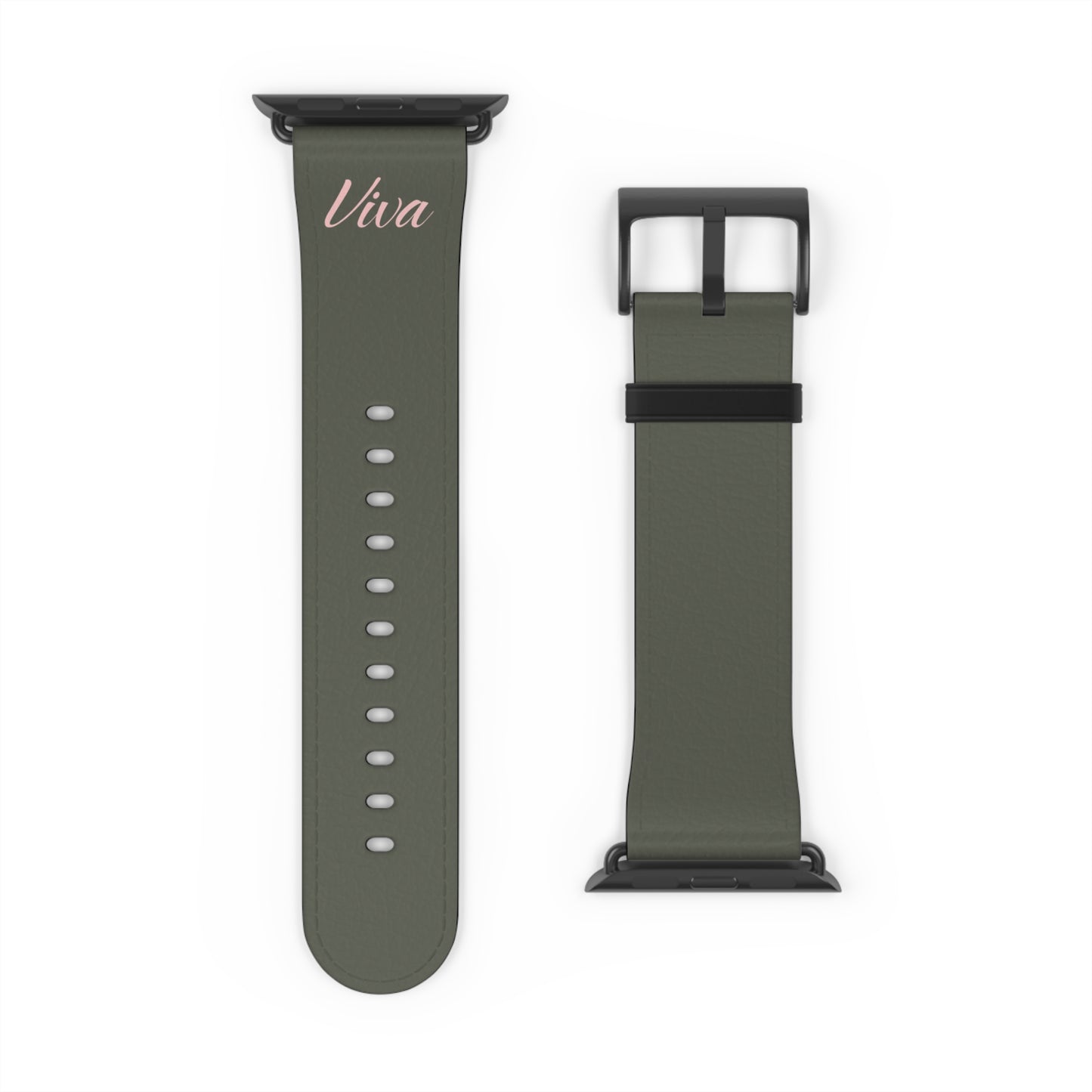 Vintage Green Faux Leather Apple Watch Band - Viva Phone Boutique 
