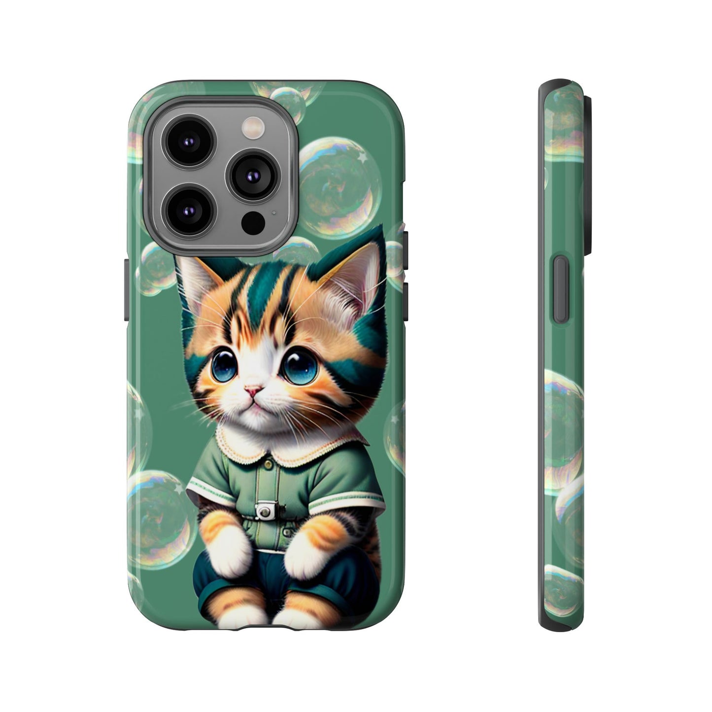 Cute Green Kitten Phone Case - Viva Phone Boutique 