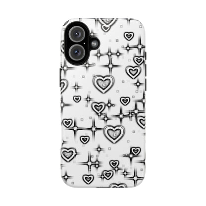 Sketch Hearts Phone Case
