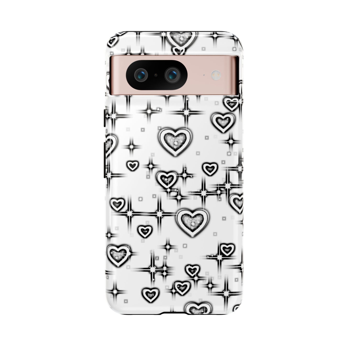 Sketch Hearts Phone Case
