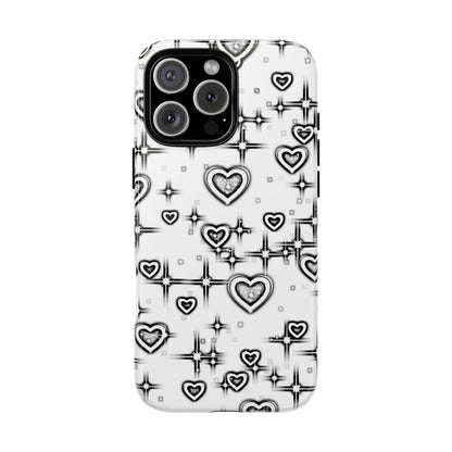 Sketch Hearts Phone Case