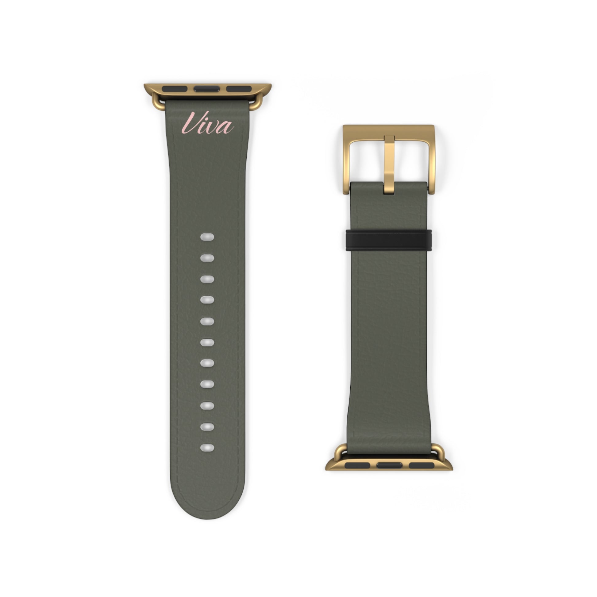 Vintage Green Faux Leather Apple Watch Band - Viva Phone Boutique 