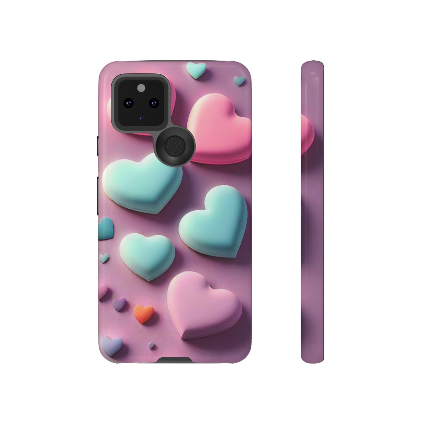 3D Hearts Phone Case - Viva Phone Boutique 