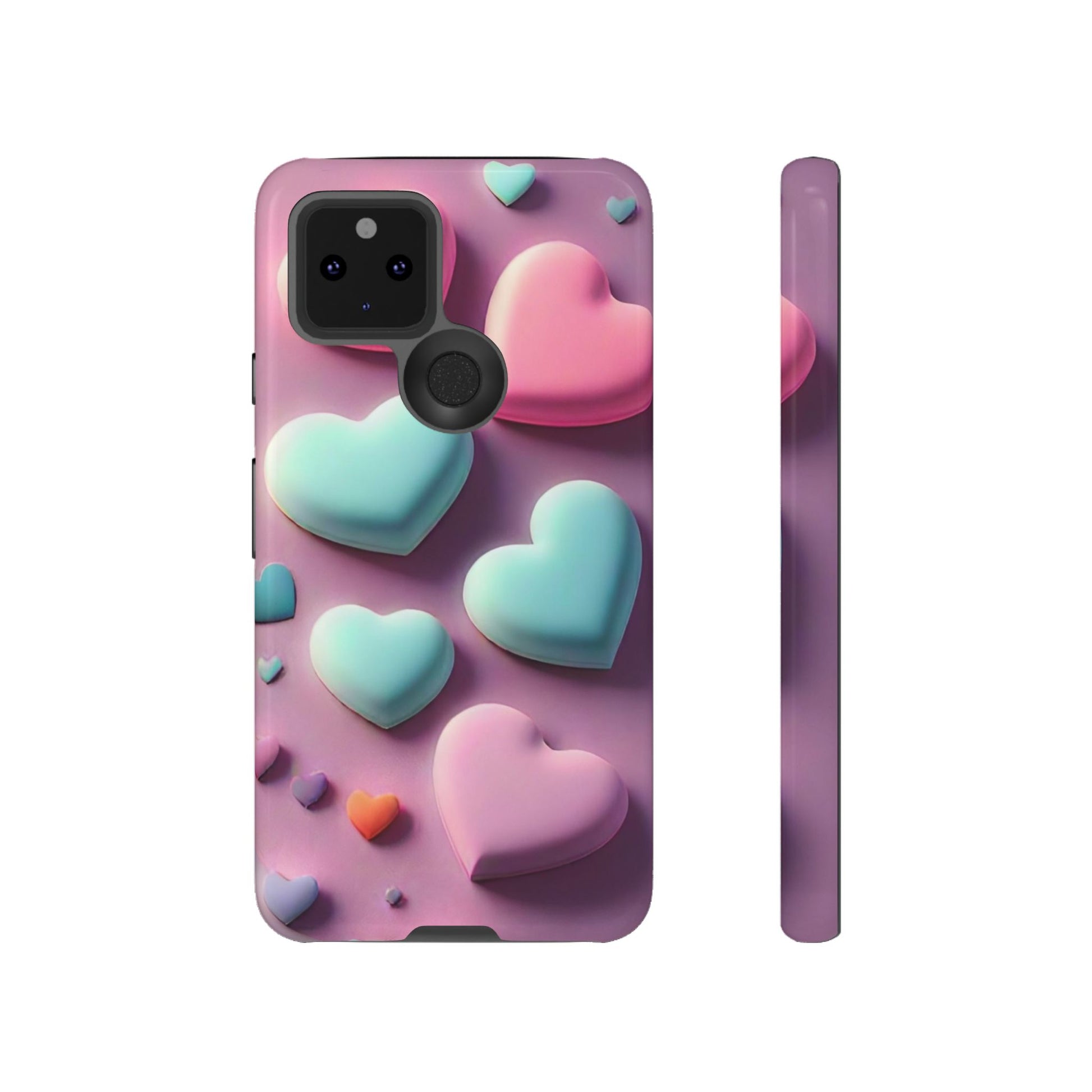 3D Hearts Phone Case - Viva Phone Boutique 