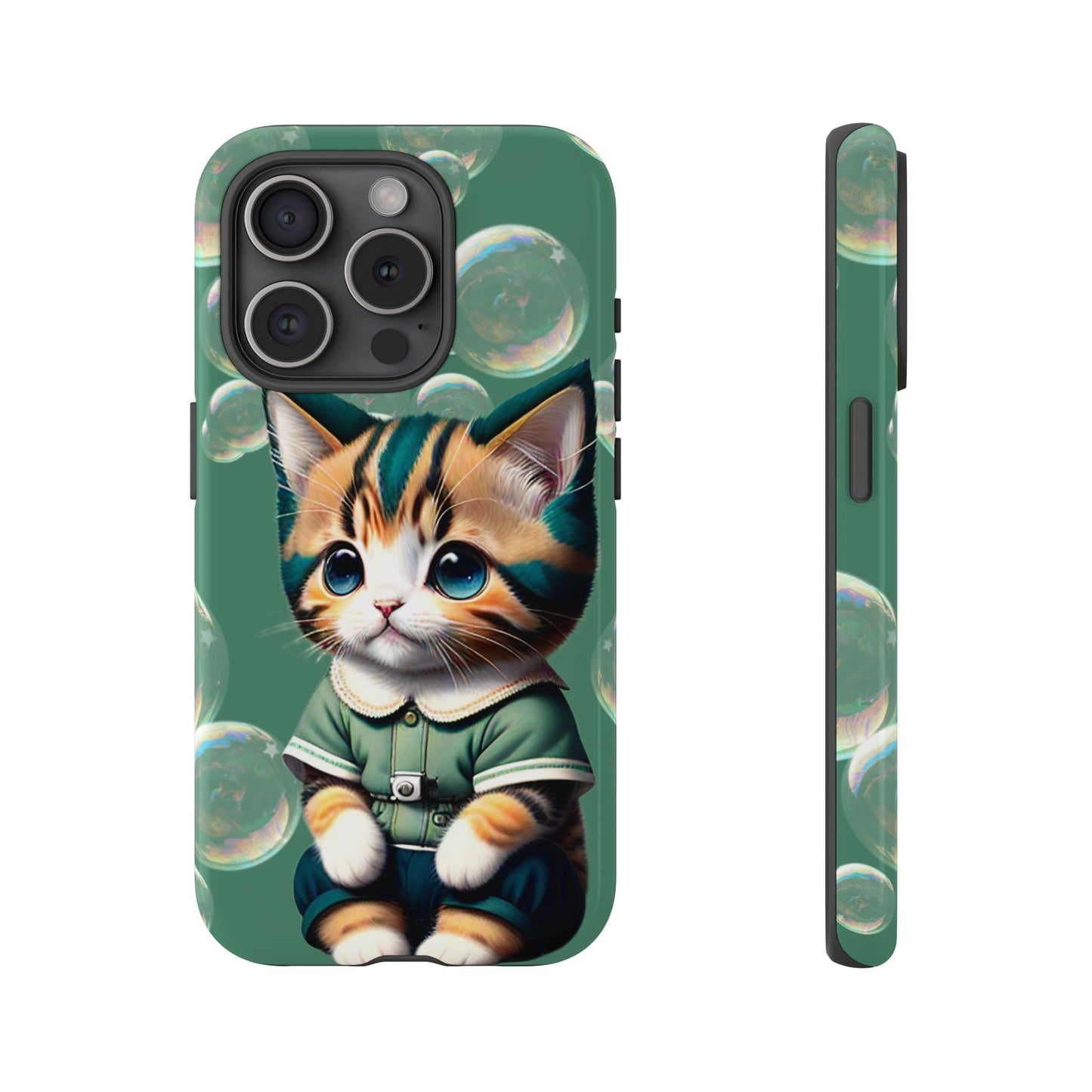 Cute Green Kitten Phone Case