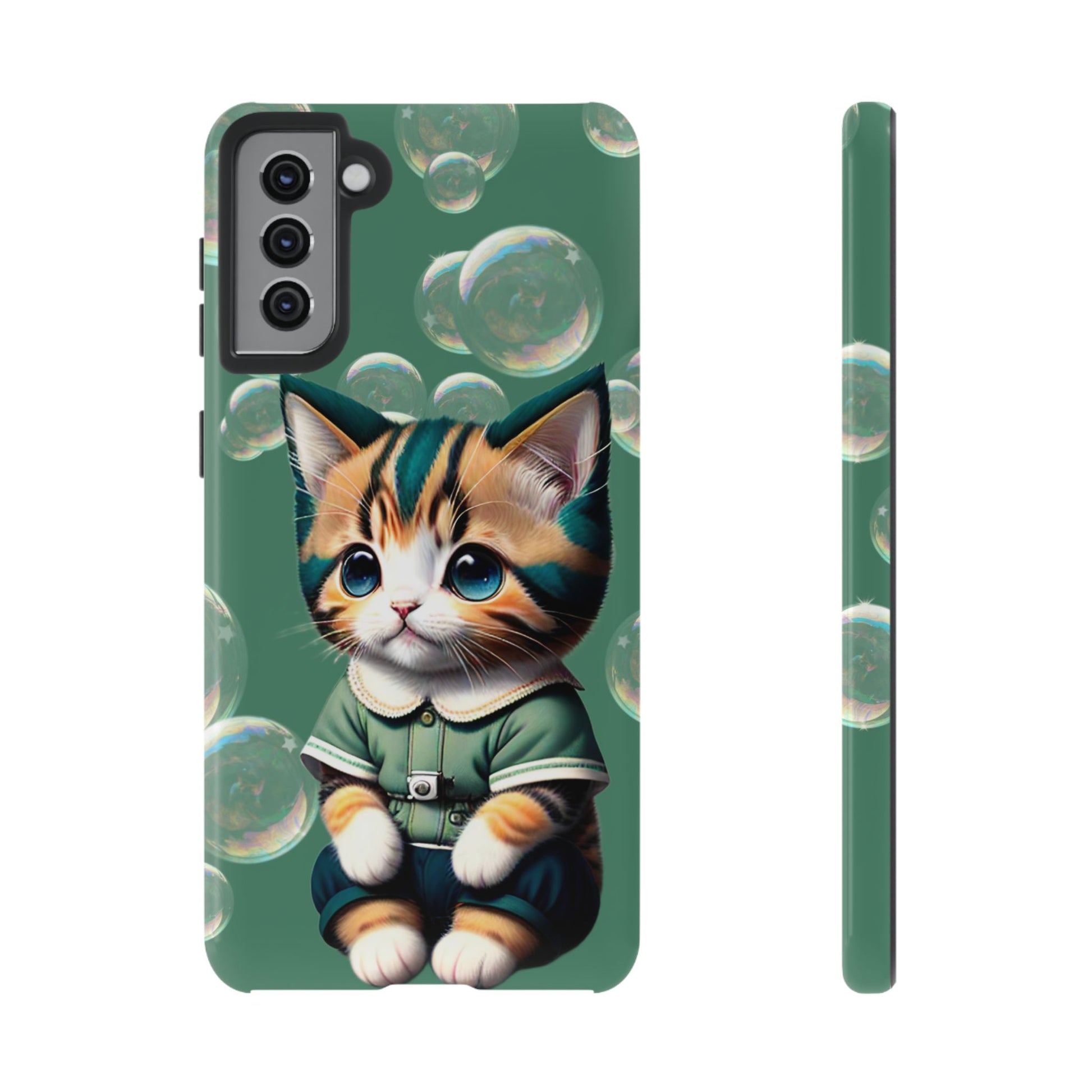 Cute Green Kitten Phone Case - Viva Phone Boutique 