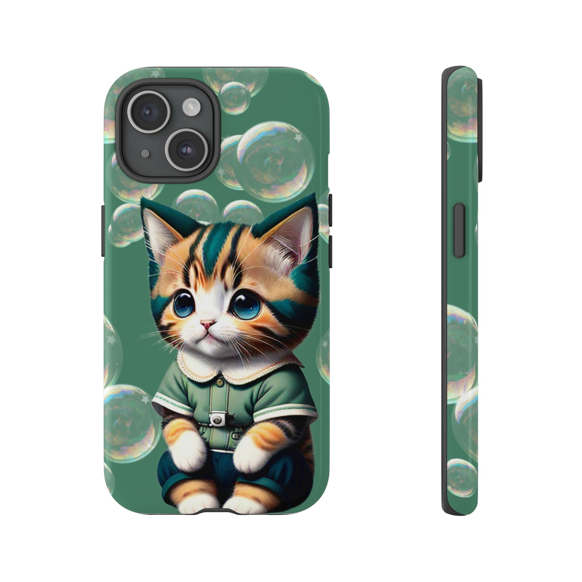 Cute Green Kitten Phone Case - Viva Phone Boutique 