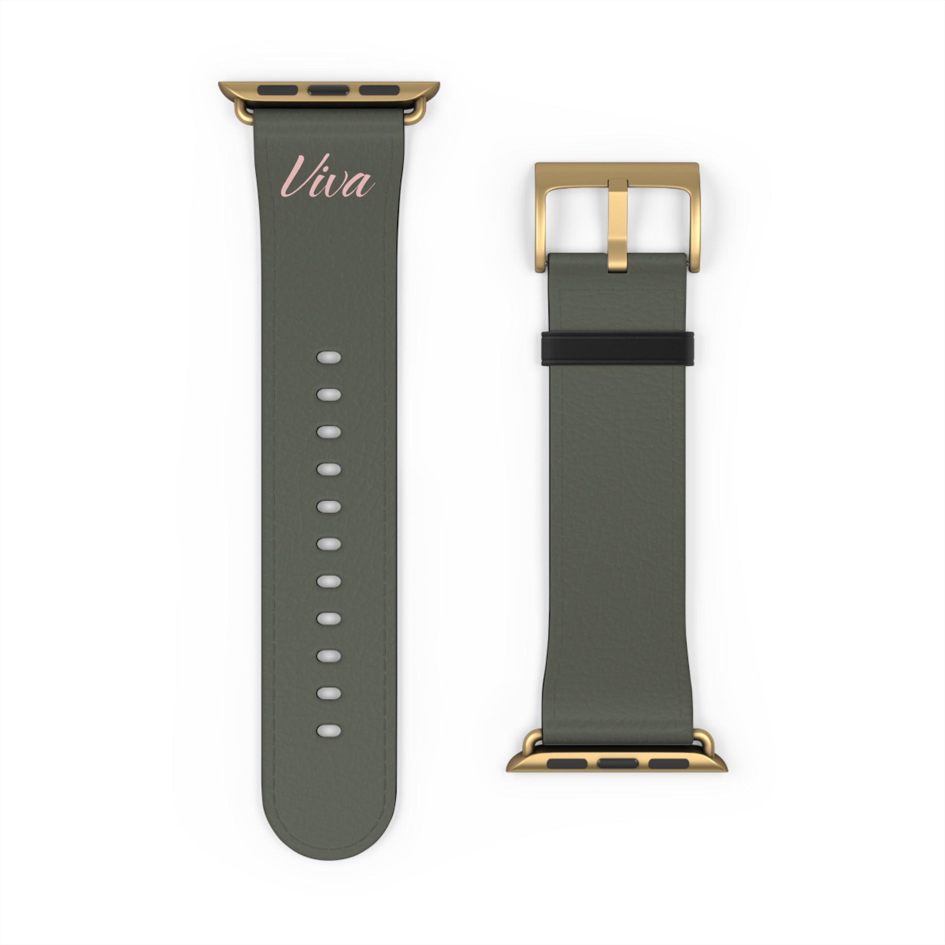 Vintage Green Faux Leather Apple Watch Band - Viva Phone Boutique 