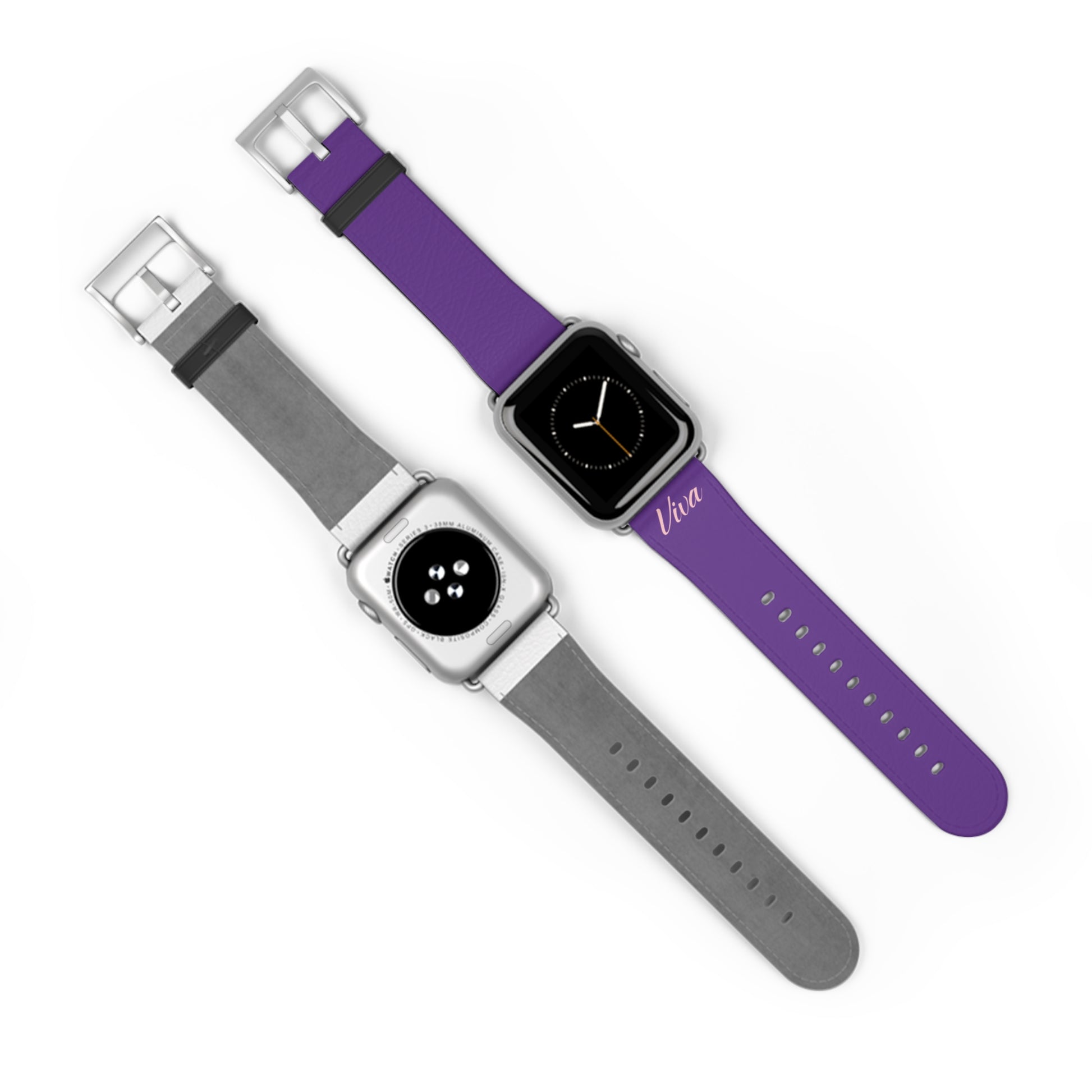 True Purple Faux Leather Apple Watch Band - Viva Phone Boutique 