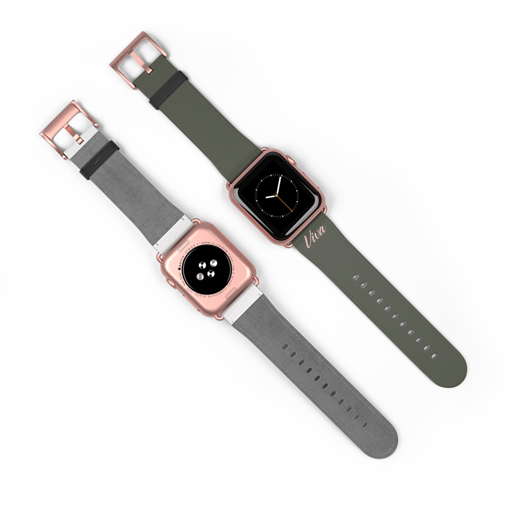 Vintage Green Faux Leather Apple Watch Band - Viva Phone Boutique 